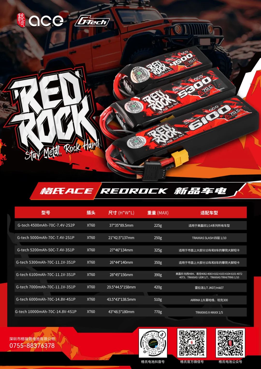 Red Rock车电电池