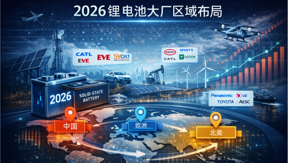 2026锂电池大厂区域布局
